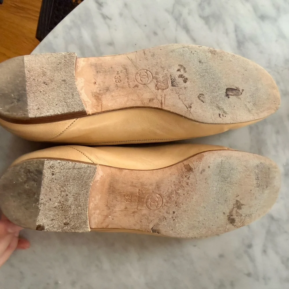 Vintage Chanel 2004 Tan Loafers - Picture 5 of 7